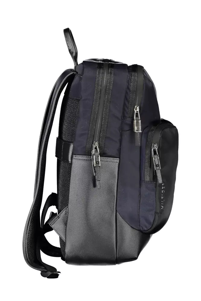 Chic Water-Repellent Blue Backpack