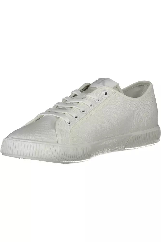 Sleek White Sneakers with Eco-Friendly Twist