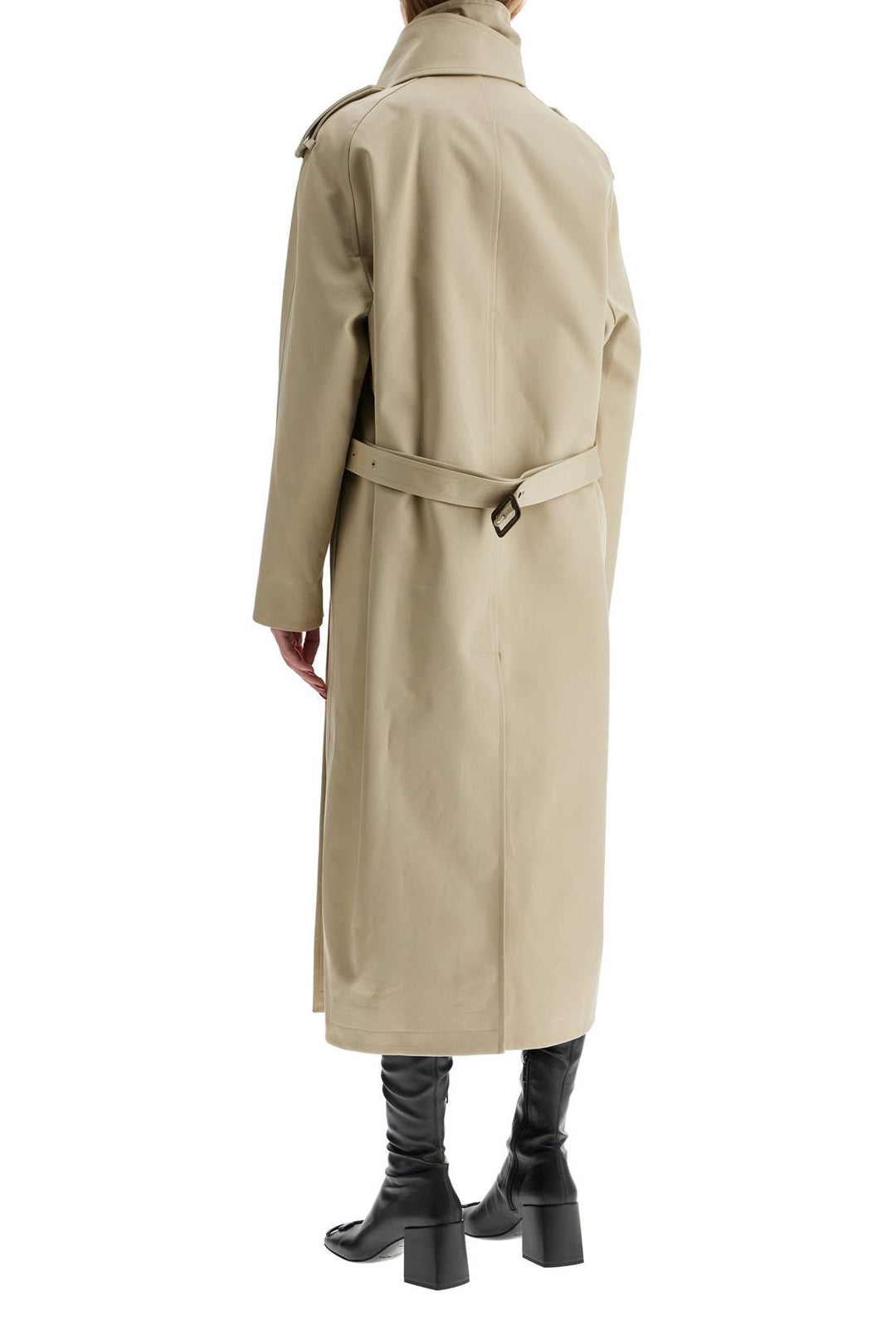 long trench coat with asymmetrical closure-2