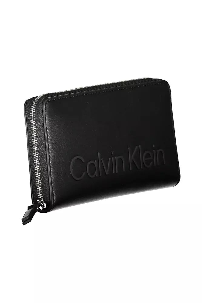 Chic Black Polyethylene Wallet with RFID Block