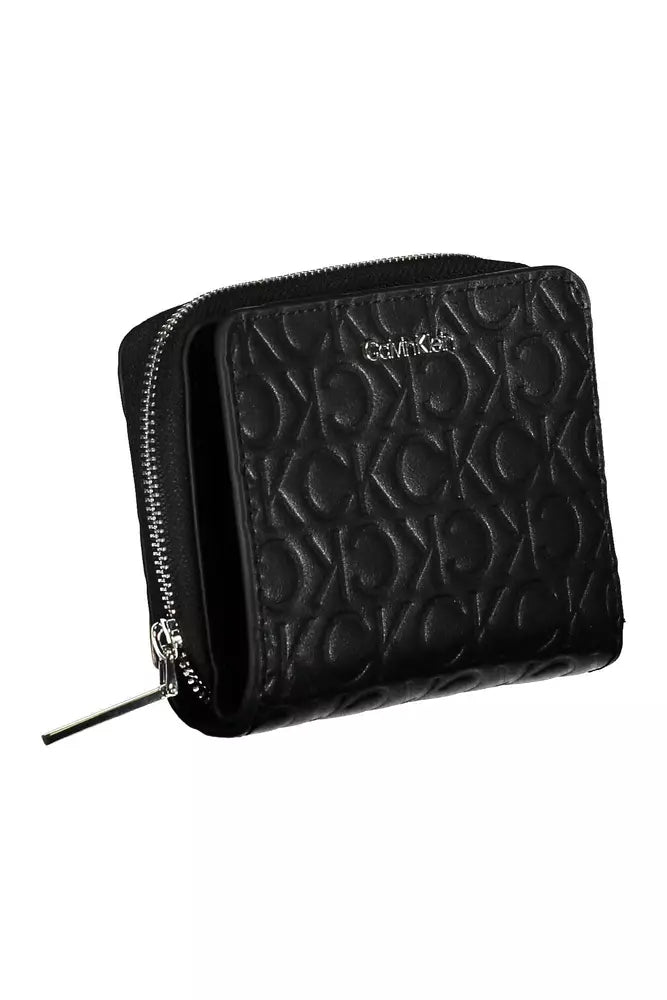 Black Polyester Women Wallet