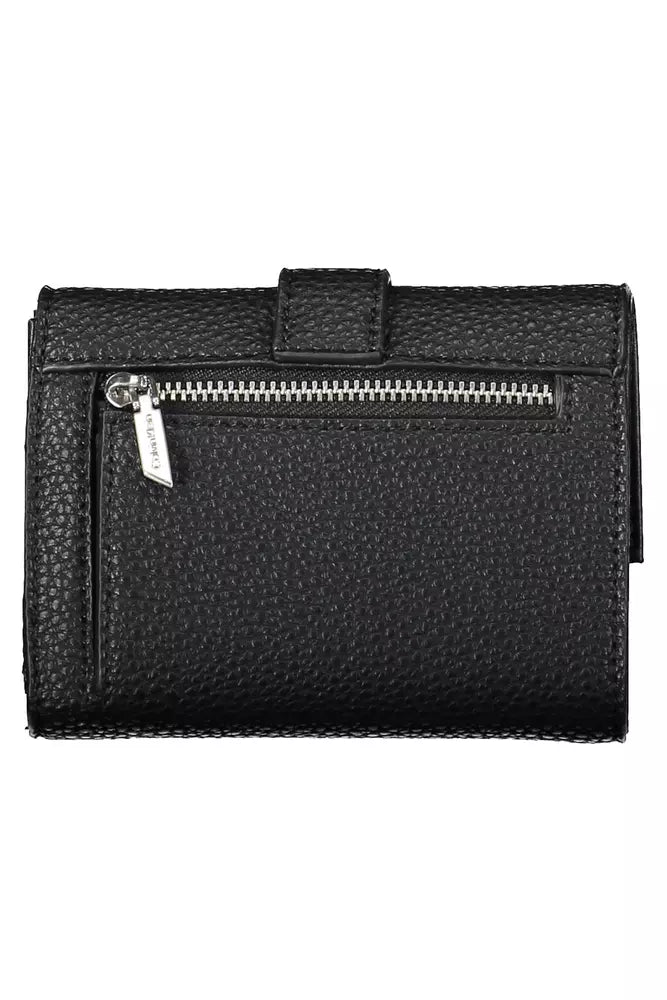 Elegant Contrasting Detail Snap Wallet