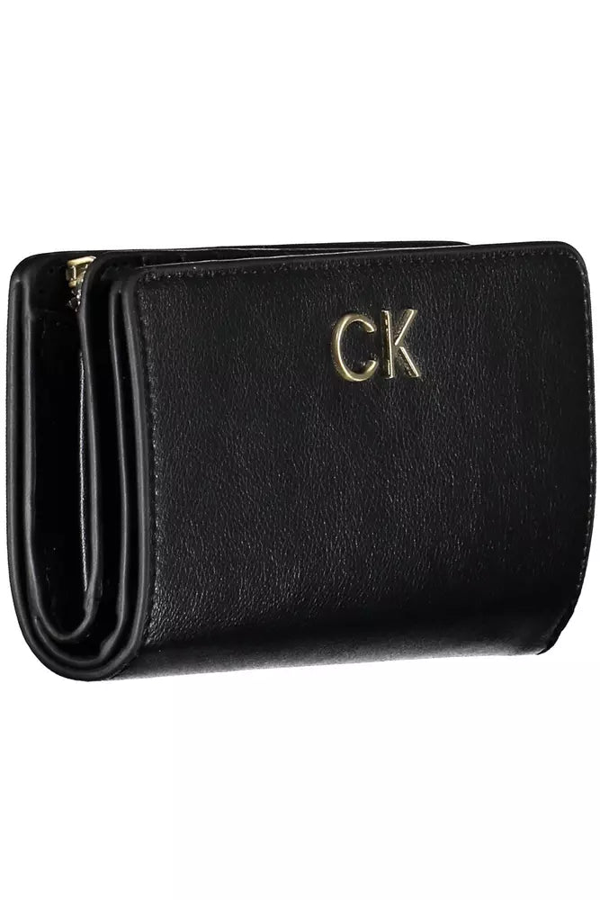 Sleek Black RFID-Secure Wallet for Her