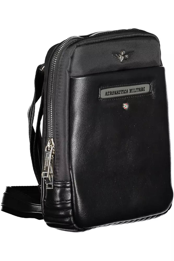 Sleek Black Shoulder Bag for the Modern Man