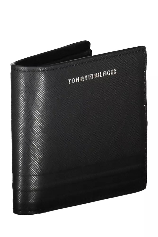 Elegant Black Leather Bifold Wallet