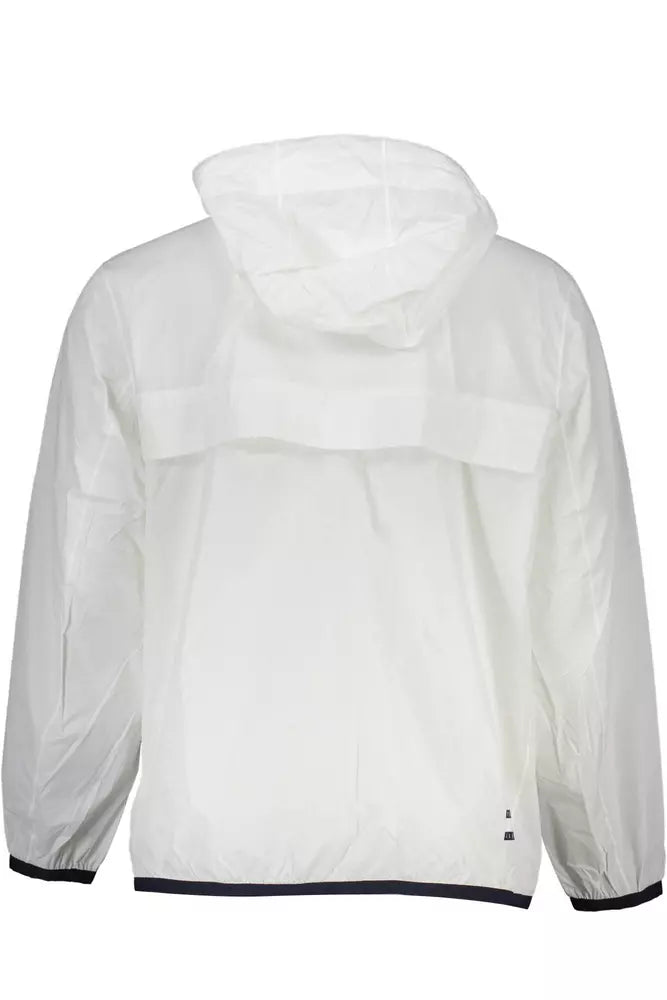 Chic Waterproof Hooded Jacket - Classic White