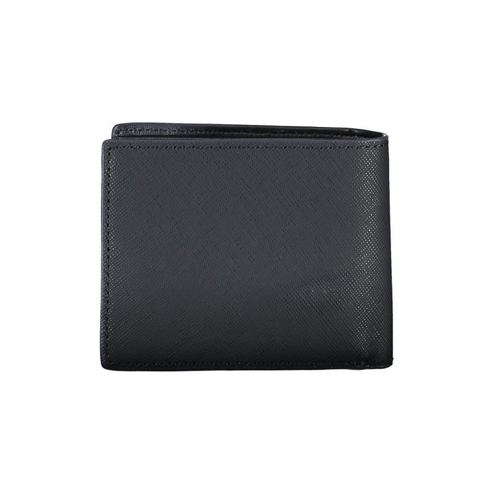 Classic Blue Leather Dual-Card Wallet