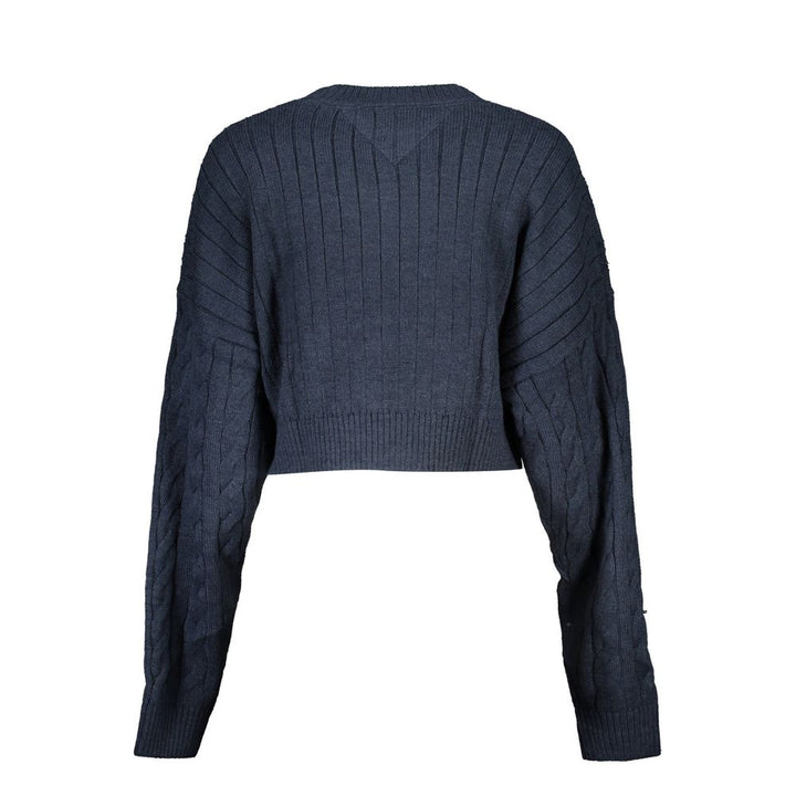 Blue Polyester Women Sweater