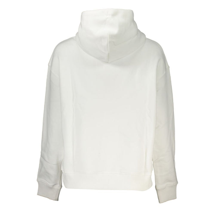 Elegant White Hooded Sweatshirt