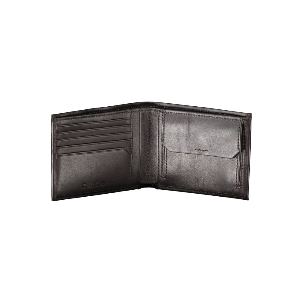 Elegant Leather Dual-Compartment Wallet