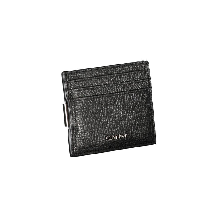 Sleek Leather Card Holder with Money Clip