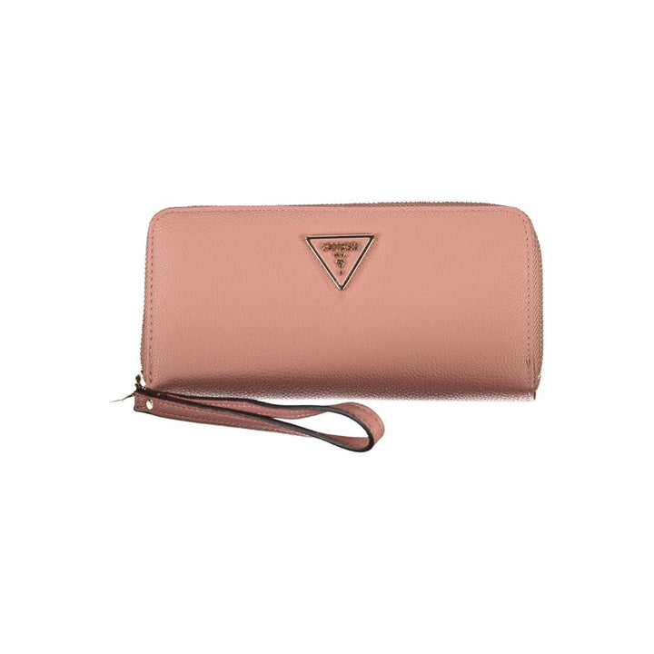 Elegant Pink Polyethylene Wallet with Logo