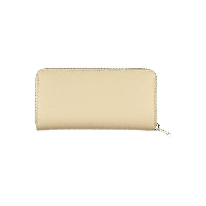 Beige Polyester Wallet