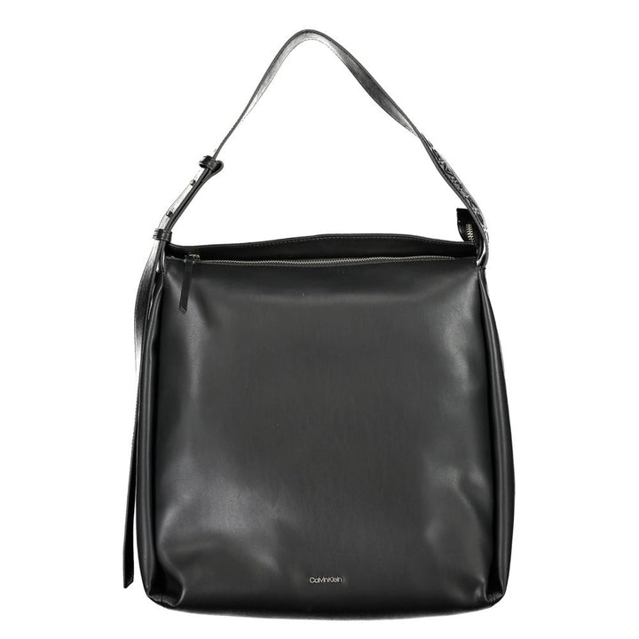 Black Polyester Handbag