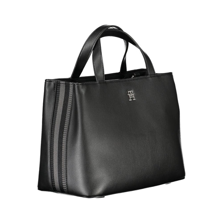 Black Polyester Handbag