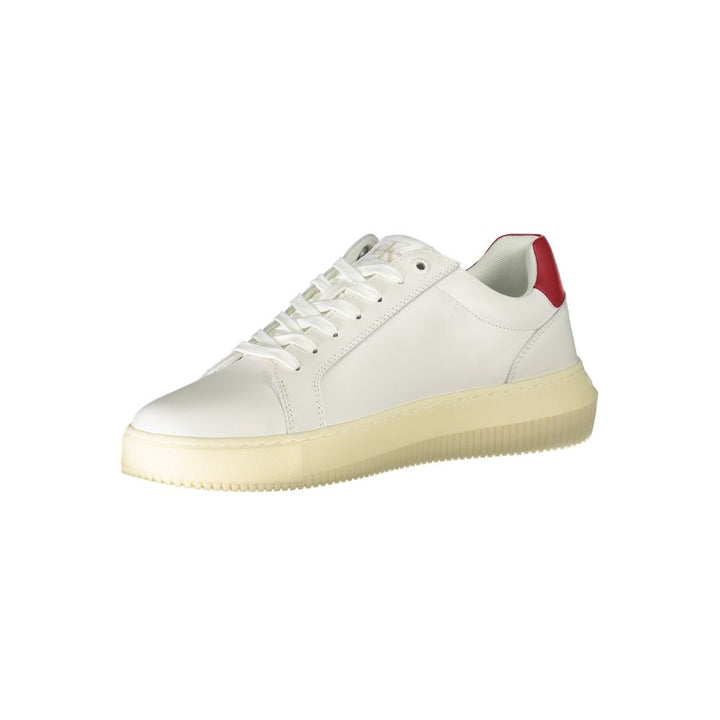 White Polyester Sneaker