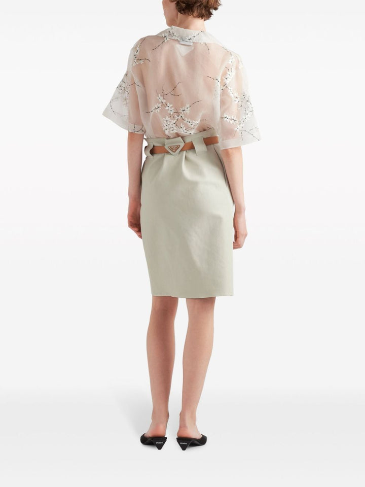floral-embroidered short-sleeved sheer shirt-2