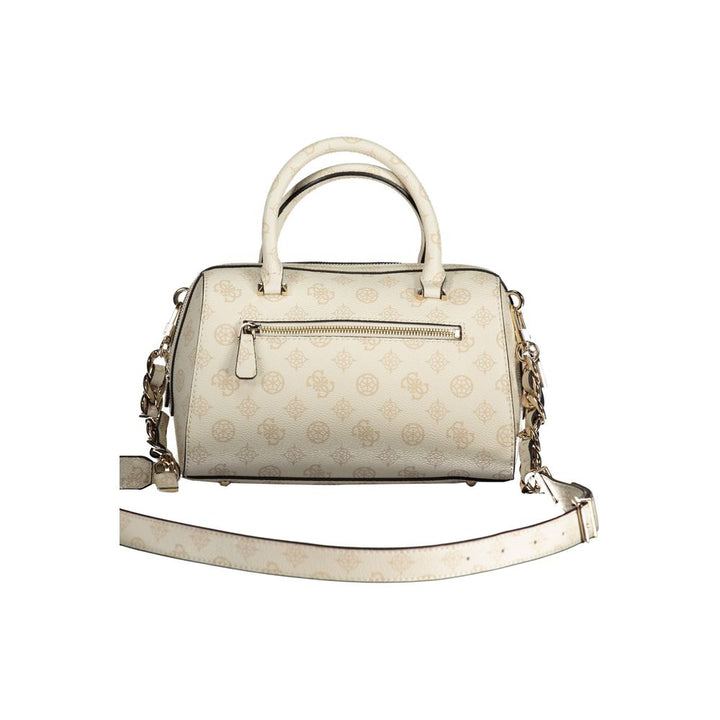 Beige Polyethylene Handbag