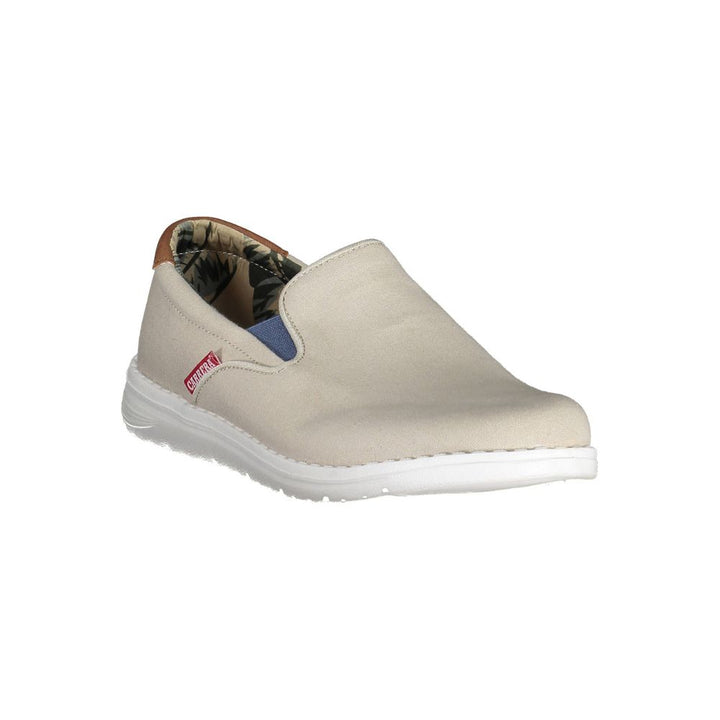 Beige Polyester Sneaker