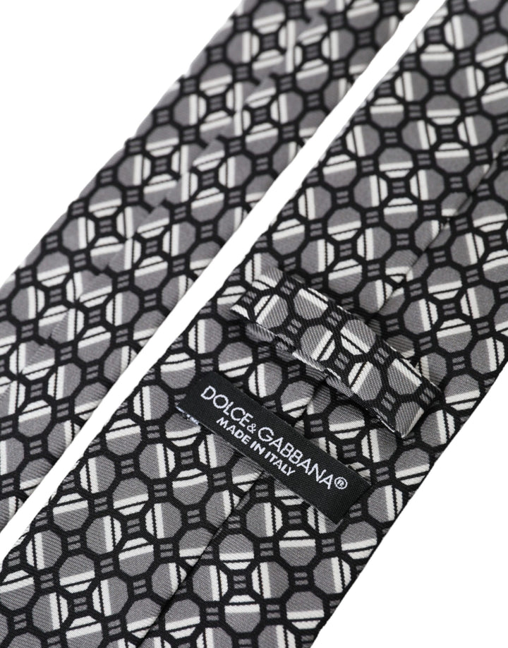 Multicolor Patterned 100% Silk Adjustable Tie