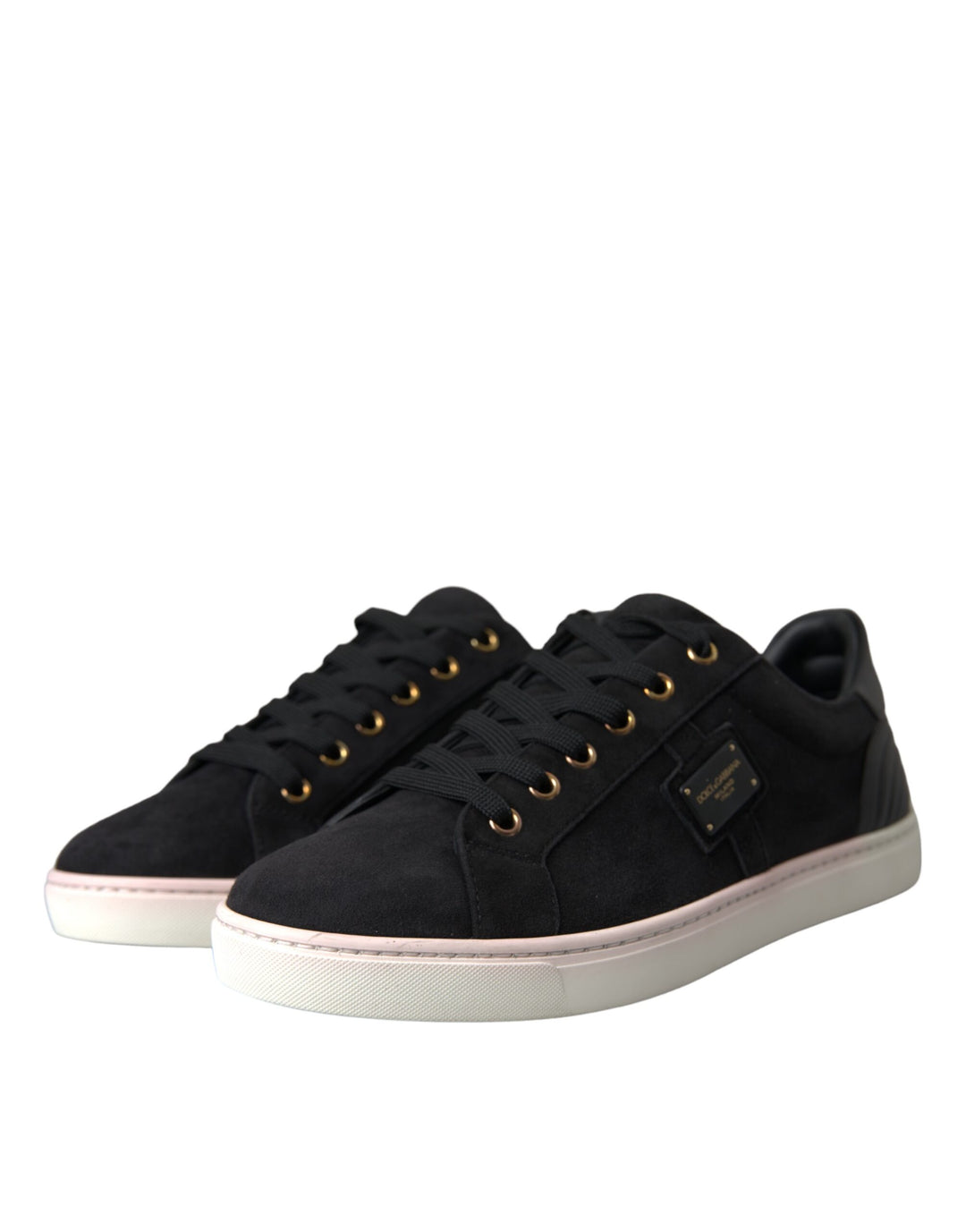 Black Suede Leather Men Low Top Sneakers Men Shoes