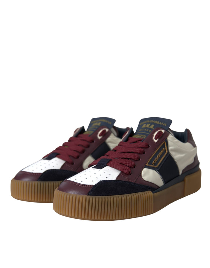 Multicolor Miami Leather Low Top Sneakers Shoes