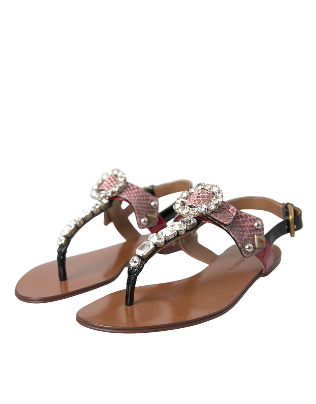 Multicolor Crystal Sandals Flip Flops Shoes