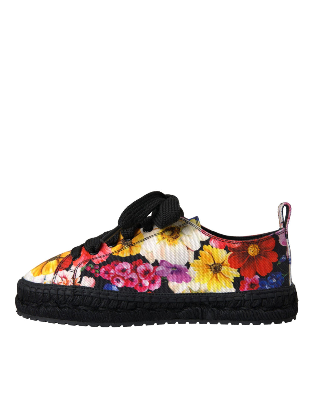 Multicolor Canvas Floral Espadrilles Sneakers Shoes