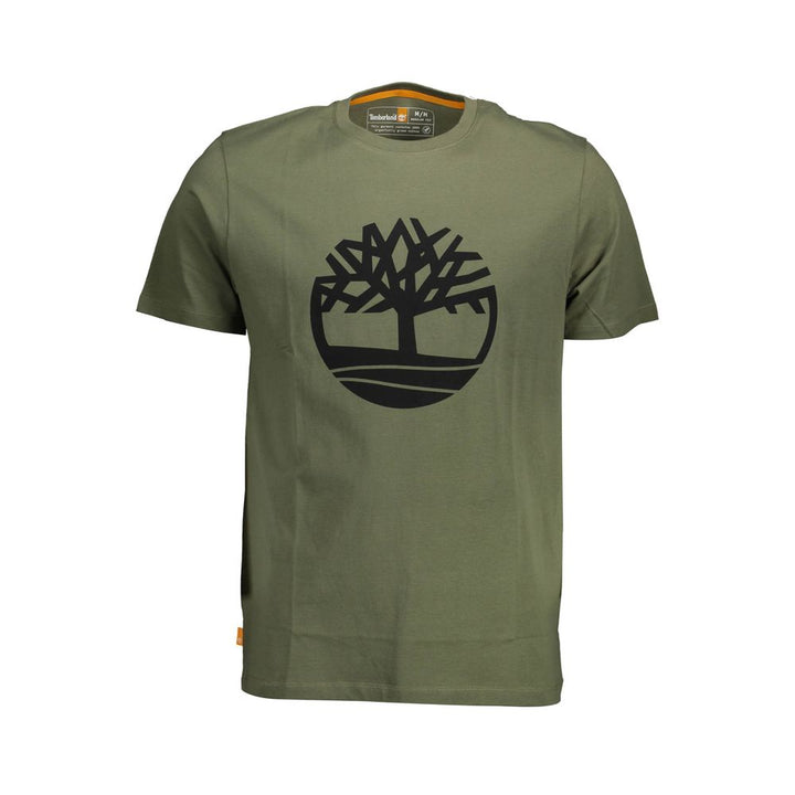 Green Organic Cotton Tee with Signature Logo