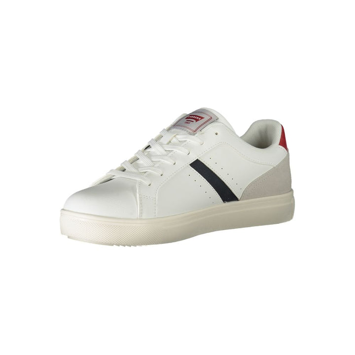 White Polyester Sneaker