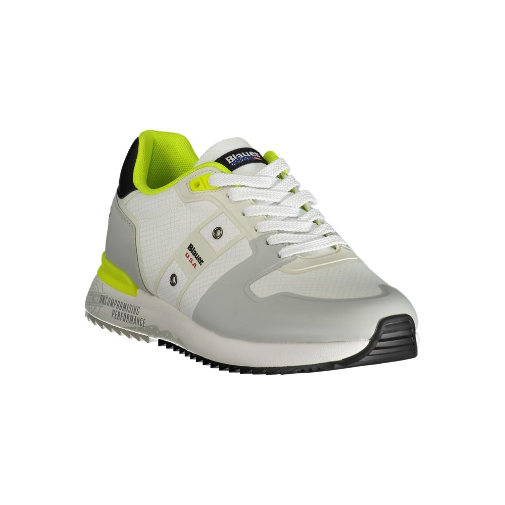 White Polyester Sneaker