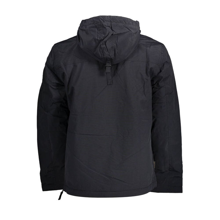 Black Polyamide Men Jacket