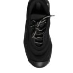 Black Lace Up Wave Low Top Sneakers Men Shoes