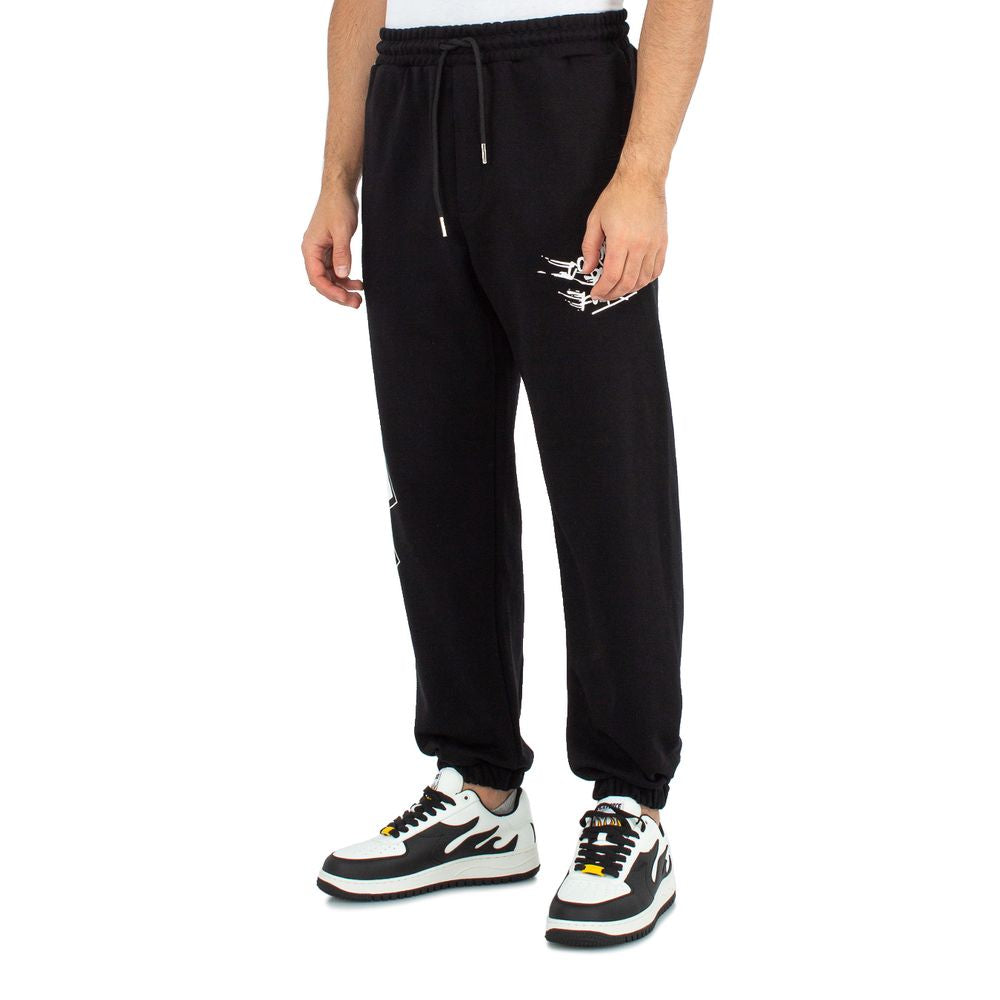 Black Cotton Jeans & Pant