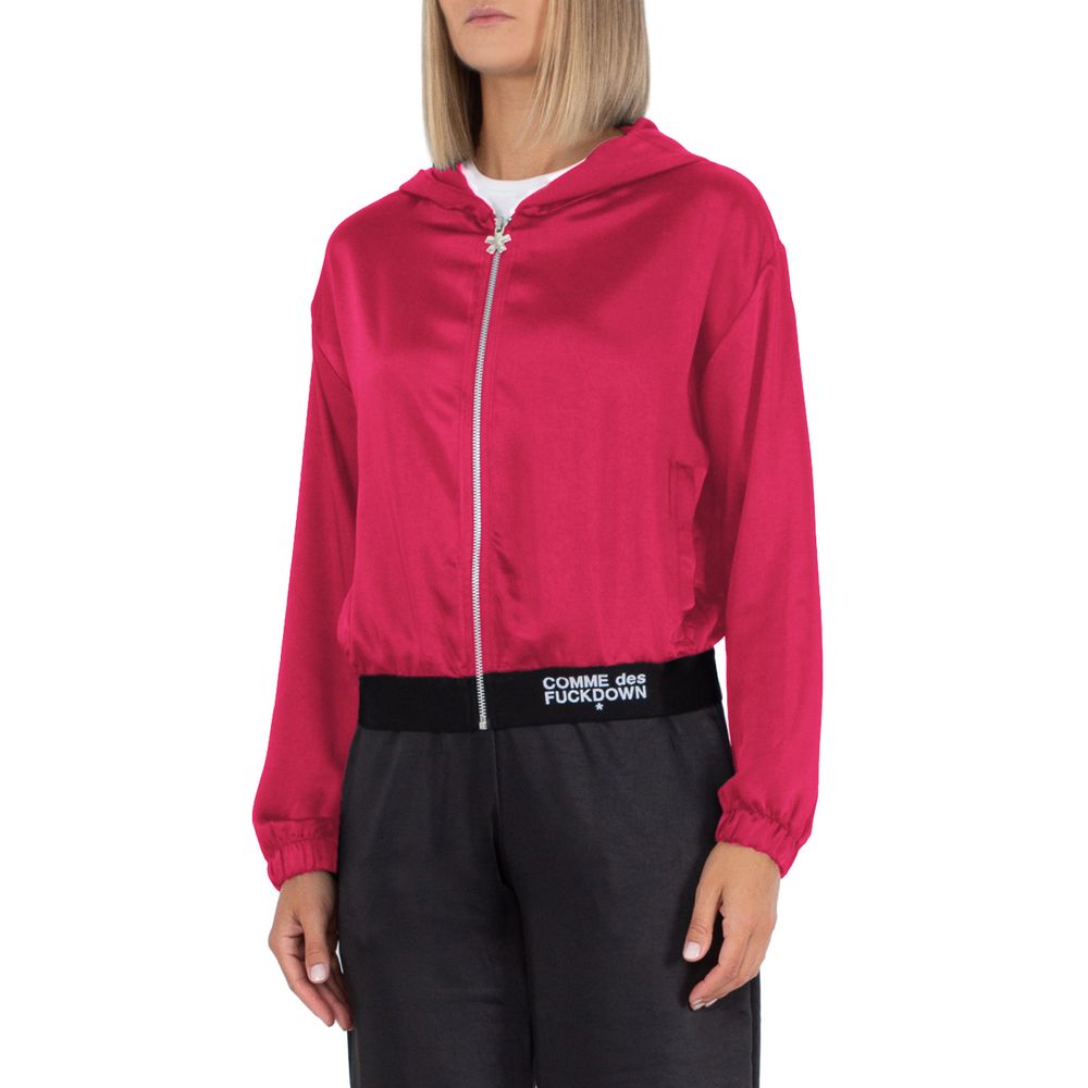 Fuchsia Polyester Sweater