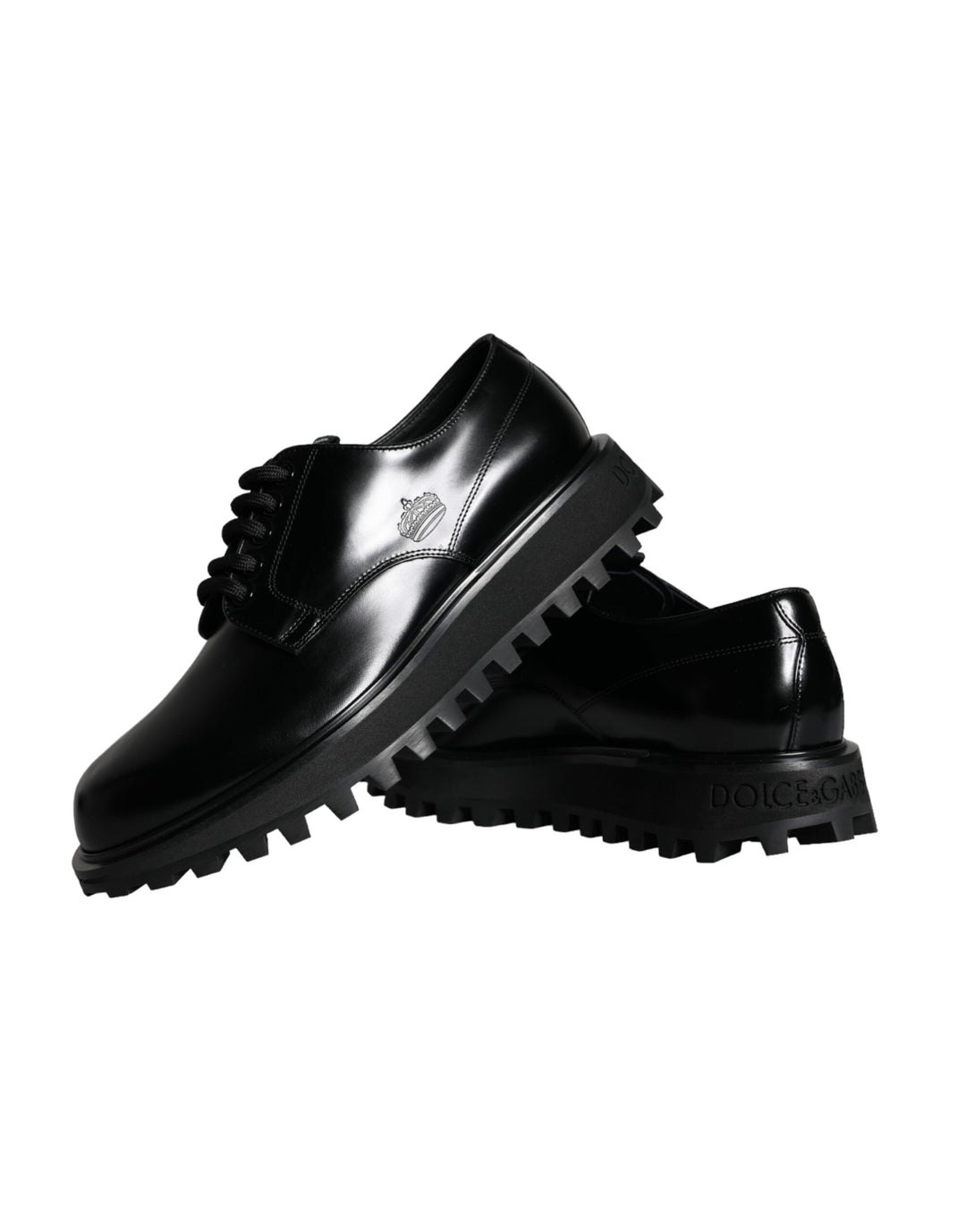 Black Calf Leather Derby Formal Dress Shoes