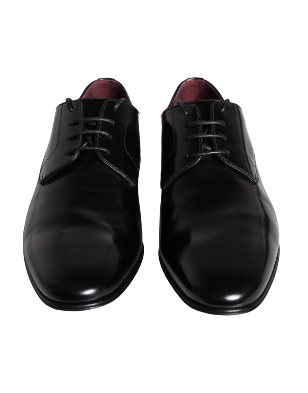 Black Calfskin Leather Derby Men Dress Shoes