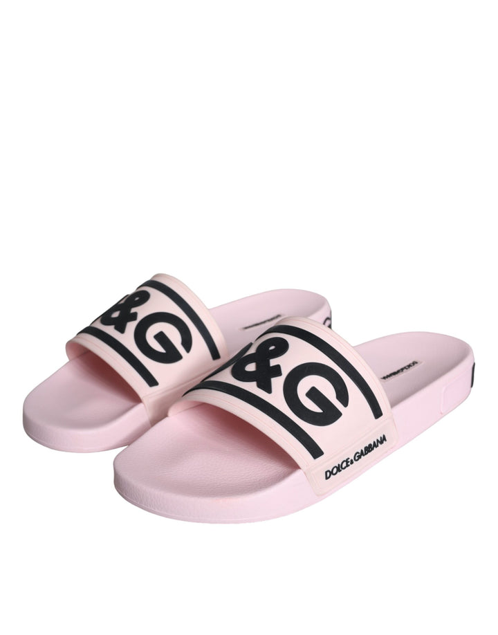 Black Pink Sandals Rubber Men Beachwear Shoes