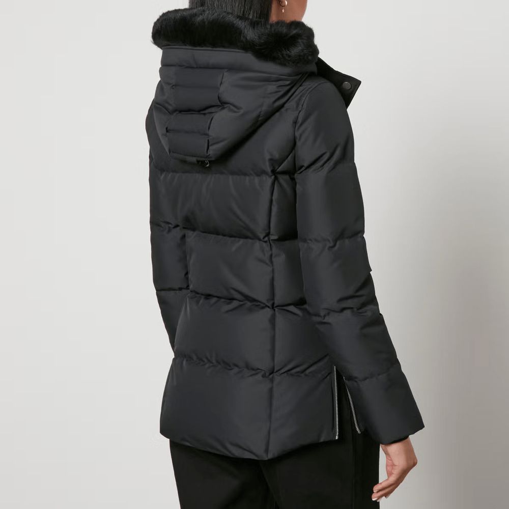 Black Polyester Jackets & Coat