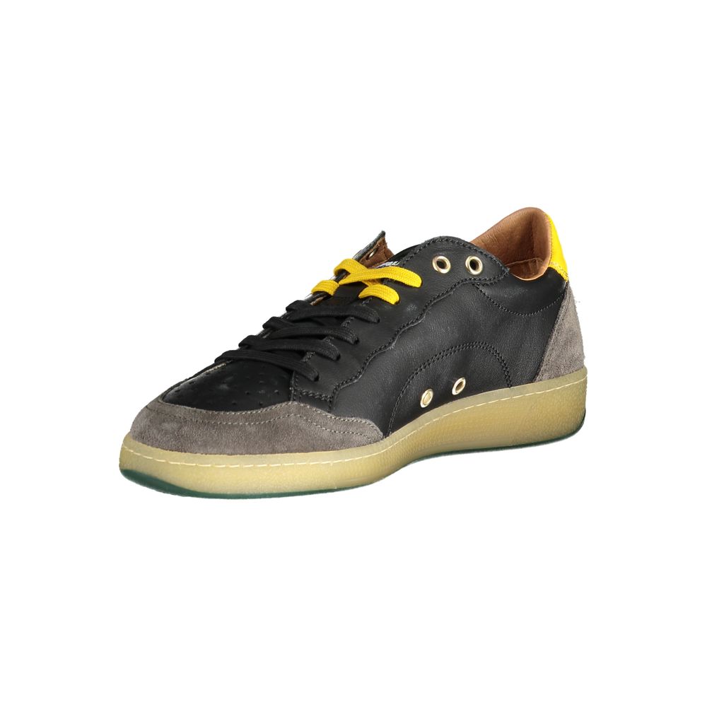 Black Polyester Sneaker