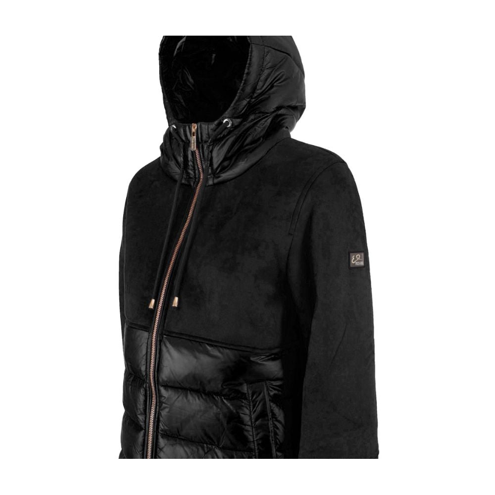 Black Nylon Jackets & Coat