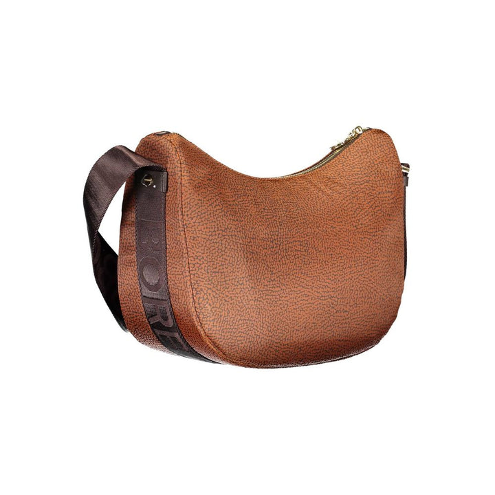 Brown Polyester Handbag