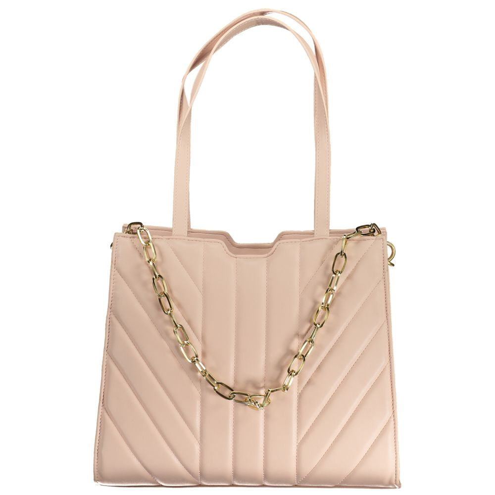 Pink Polyethylene Handbag