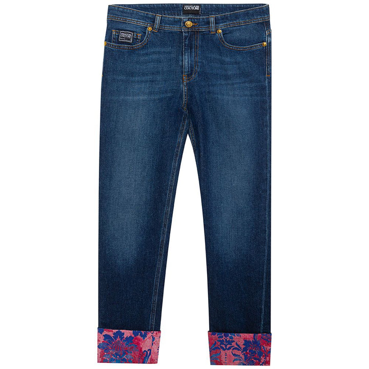 Blue Cotton Jeans & Pant