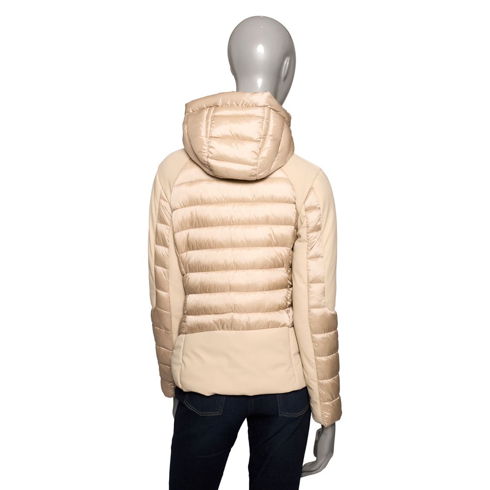 Beige Polyester Jackets & Coat