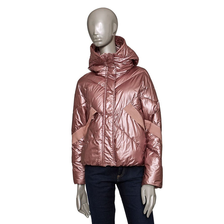 Pink Polyester Jackets & Coat