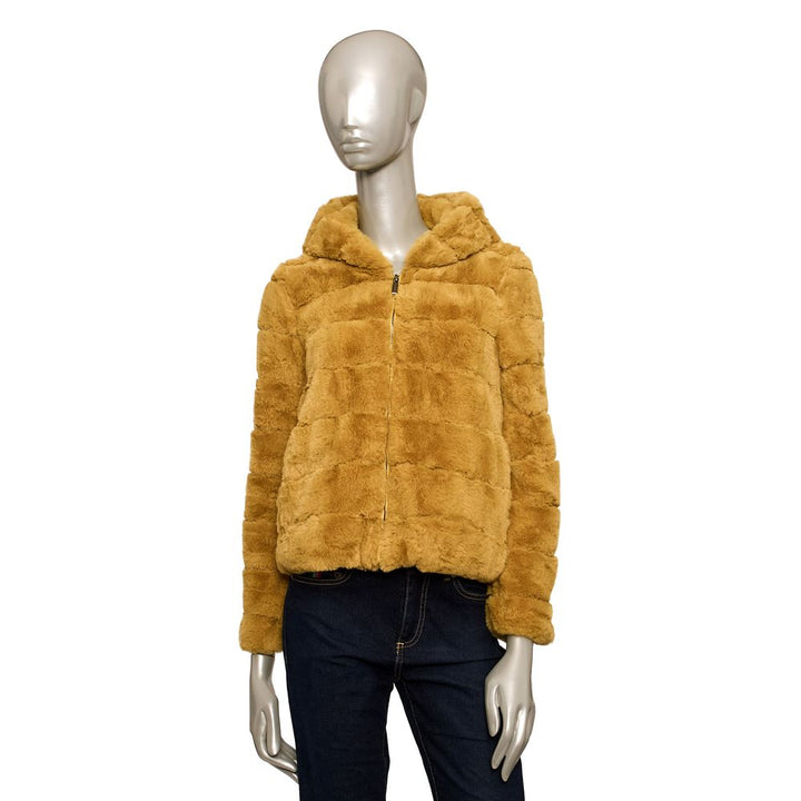 Yellow Polyester Jackets & Coat