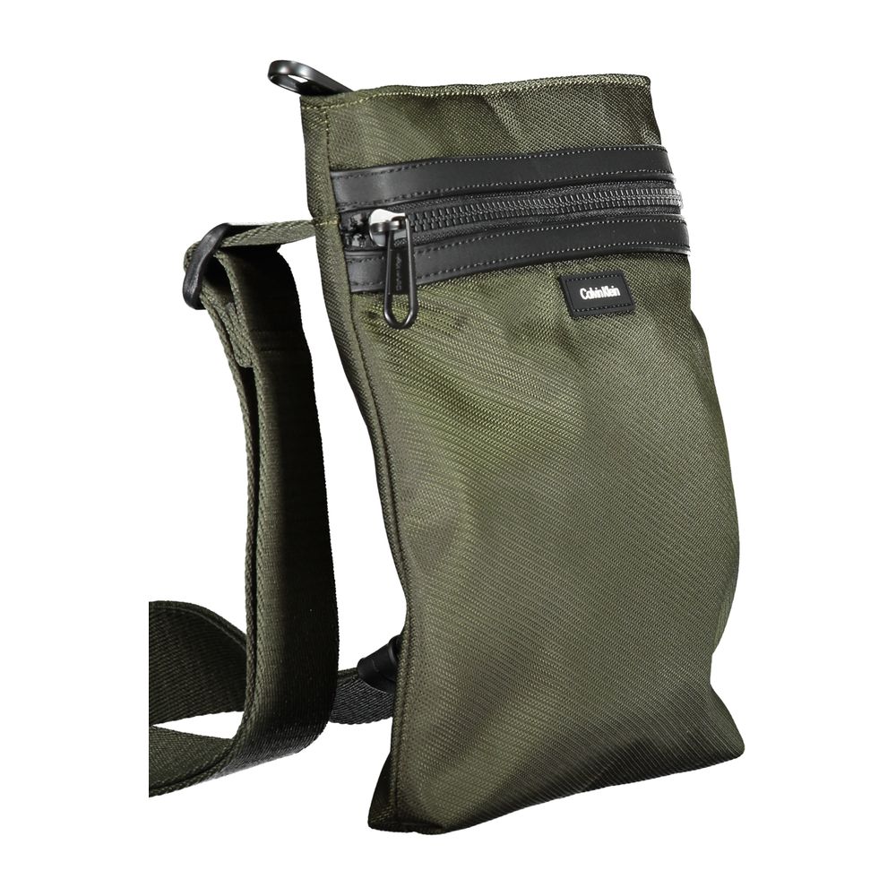 Green Polyester Shoulder Bag