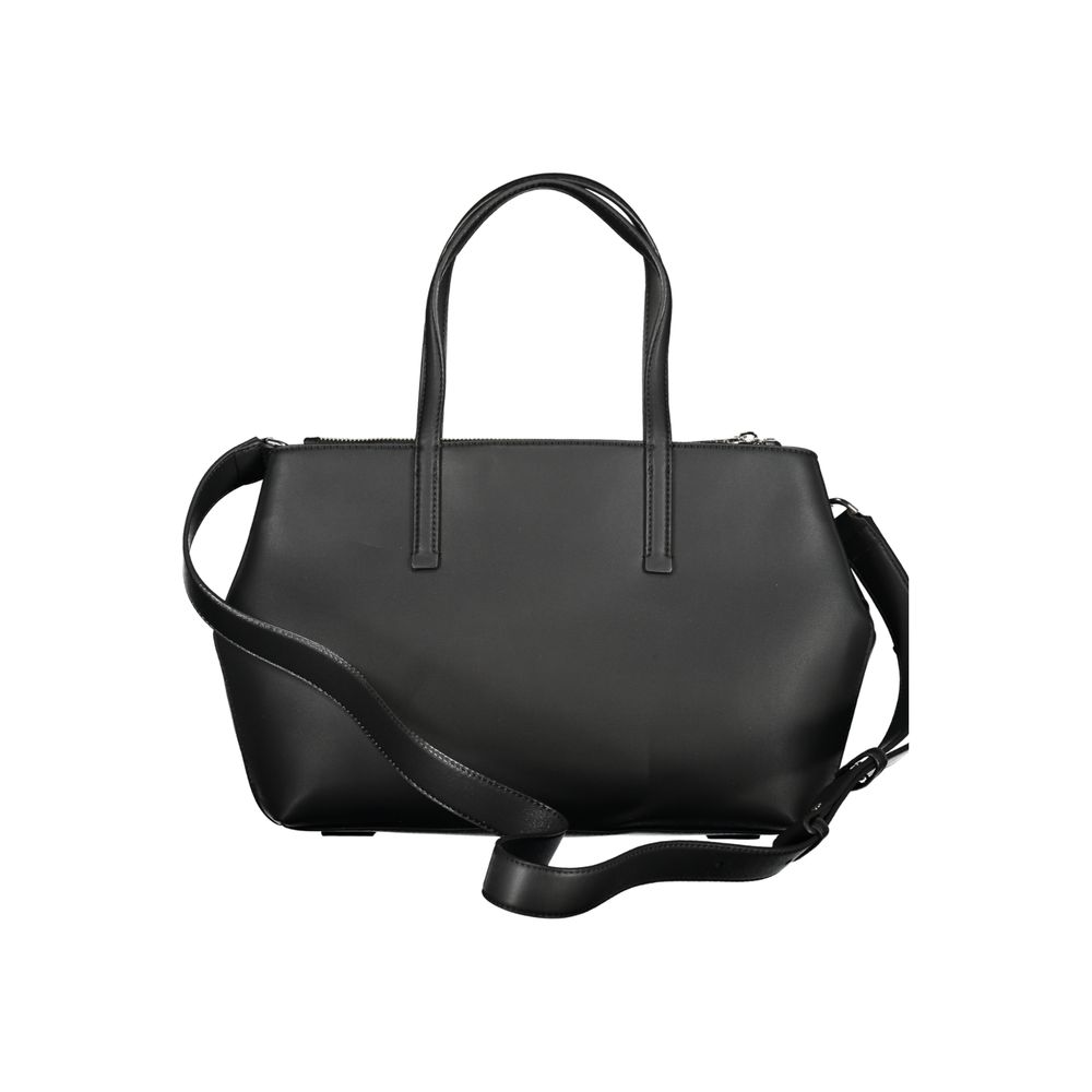 Black Polyester Handbag