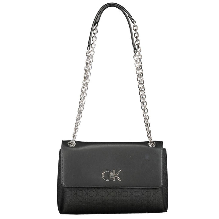 Black Polyester Handbag